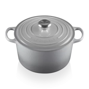 Le Creuset Hoher Bräter Signature Rund, 24 Cm In Perlgrau 24 Cm / 5 L 6