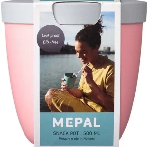 Mepal Snackpot Ellipse 500 Ml – Nordic Pink 6