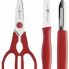 Zwilling Henckels Zwilling Messerset 3-teilig Twin Grip, Rot 10